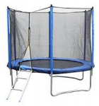 Batutas 244 cm + apsauginis tinklas + laiptai 8ft (2.44 m)