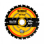 DeWalt Pjov. diskas medienai DeWalt ELITE CSB 190x30mm 24T