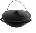 Impregnuotas totori&scaron;kas ketaus kazanas su dangčiu, 10 l