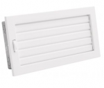 Grotelės VENTLAB 325x170, reguliuojamos žaliuzės, baltos