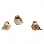 Eglutės žaisliukas Decoris Bird, rudas, plastikas