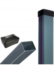 Tvoros stulpas 60x40x3000 mm, antracitas (2,0 mm)