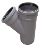 Vidaus kanalizacijos tri&scaron;akis Wavin, &Oslash; 110 / 110 mm, 45&deg;