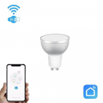 I&scaron;mani Wi-Fi lemputė su &scaron;viesos intensyvumo ir RGB valdymu nuotoliniu būdu