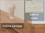 Grindjuostė termoplasto Vox, (61) uosis | Kampas SMART FLEX / IZZI vidinis