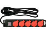 Prailgintojas elektros 5 lizdų IP44 3 m 1,5 mm&sup2; YATO (YT-81242)