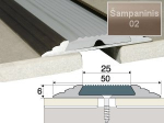 Profilis Effector A10 sujungimo, su juoda guma | &scaron;ampaninis 93 cm 50x6 mm