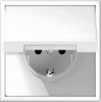 Ki&scaron;tukinis lizdas LIREGUS MODERN, IP44, mat.baltos spalvos