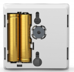 Icon2&trade; bevielis vir&scaron;tinkinis patalpos temperatūros/drėgmės termostatas su infr. spindulių grindų temperatūros jutikliu