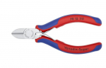Žnyplės &scaron;oninio kirpimo, spyruoklė, dvispalvės, chromuotos, Knipex