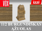 Grindjuostė termoplasto Vox, (112) burgundi&scaron;kas ąžuolas | Kampas SMART FLEX / IZZI, i&scaron;orinis