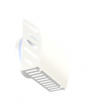 Lauko grotelės d200 baltos sp. nerūd.pl. 98-0320-0200-000-11W-V