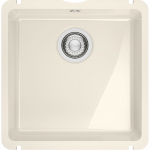 Po stalvir&scaron;iu montuojama keraminė plautuvė Franke KubusX, KXK 110-41, Magnolia blizgi