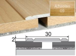 Profilis Effector A02 sujungimo, klijuojamas | ąžuolas 93 cm 30x2 mm