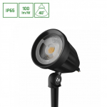 Įsmeigiamas lauko &scaron;viestuvas 6W, LED, 3K, 600lm, IP65,juodas
