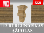 Grindjuostė termoplasto Vox, (112) burgundi&scaron;kas ąžuolas | Kampas SMART FLEX / IZZI vidinis