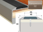 Profilis Effector A38 laiptams, su juoda guma | &scaron;ampaninis 90 cm 50x30 mm