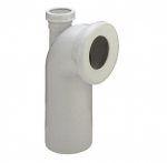 WC pajungimo alkūnė 90* su 50 mm pajungimo at&scaron;aka, 100x230x50
