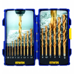 IRWIN Grąžtų rinkinys HSS Titanium 1-10 mm 15 vnt.