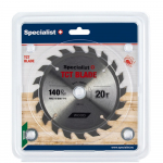 Specialist+ SPECIALIST+ pjovimo diskas, 140x20Tx20/16/13/12 mm