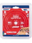 Specialist+ Pjovimo diskas 165x24Tx20mm, Demolition PREMIUM, SPECIALIST+