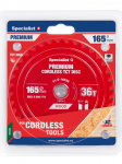 Specialist+ Pjovimo diskas 165x36Tx20mm, Cordless PREMIUM, SPECIALIST+