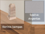 Grindjuostė termoplasto Vox, (63) argentas | Kampas SMART FLEX / IZZI, i&scaron;orinis