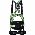 Saugos diržas FA1020700, 100 cm, juodas/žalia
