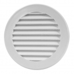Plast. ventiliacijos grotelės EUROPLAST VR100, D100, baltos
