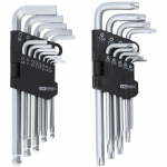 L-raktų &scaron;e&scaron;iakampių ir Torx komplektas, 22 vnt., KS Tools
