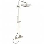 Ideal Standard T125 termostatinė du&scaron;o sistema su apvalia metaline 300 mm du&scaron;o galva, rankinis du&scaron;as "stick",Silver Storm
