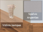 Grindjuostė termoplasto Vox, (63) argentas | Kampas SMART FLEX / IZZI vidinis