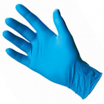 Pir&scaron;tinės vienkartinės nitrilinės, be latekso, mėlynos | 100vnt. (50 porų) Nr.S