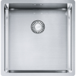 Nerūdijančio plieno plautuvė Franke Box, BXX 210/110-40, rankinis ventilis