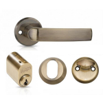 Durų rankena, lauko MP MRO-06-35A AB set, bronzos