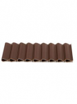 Tvoros juostos PVC klipsai Mikko (40 vnt) 47,5 mm RAL8011 (Ruda)