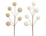 Dirbtinė &scaron;akelė Decoris Fur, ruda, 51 cm