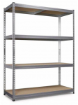 Sandėliavimo lentyna ROBUS 350 , 1500 x 600 x 1900 mm, 4 lentynos, apkrova 350 kg