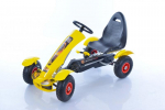 Vaiki&scaron;kas sportinis kartingas Go-Kart F618 Yellow (4-10 metų)