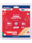 Specialist+ Pjovimo diskas 184x24Tx20/16mm, Cordless PREMIUM, SPECIALIST+
