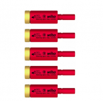WIHA Sukimo momento rinkinys easyTorque adapterių, elektrinis 1000V, skirtas slimBits ir slimVario&reg; laikikliui, 5 vnt.