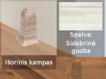 Grindjuostė termoplasto Vox, (71) sidabrinė guoba | Kampas SMART FLEX / IZZI, i&scaron;orinis