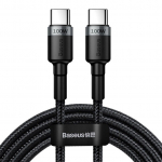 Laidas BASEUS USB Type C M, USB Type C M, 2m, juodas