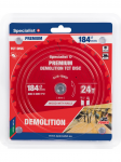 Specialist+ Pjovimo diskas 184x24Tx20/16mm, Demolition PREMIUM, SPECIALIST+