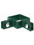 Apkaba segmentui 80x80 mm. KAMPINĖ, plieninė, ZN+6005 (Žalia)