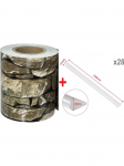 Tvoros juostos rinkinys 35x0.19 m (450 g/m&sup2;) + 28 klipsai, Stein Optik