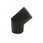 Dūmtraukio alkūnė WADEX, 120 mm, 2 mm, 45&deg;