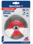 Specialist+ Vielinis &scaron;lifavimo diskas, tiesios vielos, 115 mm, M14, SPECIALIST+