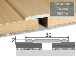 Profilis Effector A02 sujungimo, klijuojamas | ąžuolas Topaz 93 cm 30x2 mm
