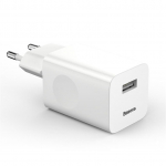 Telefono įkroviklis Baseus CCALL-BX02, USB 3.0 balta, 24 W